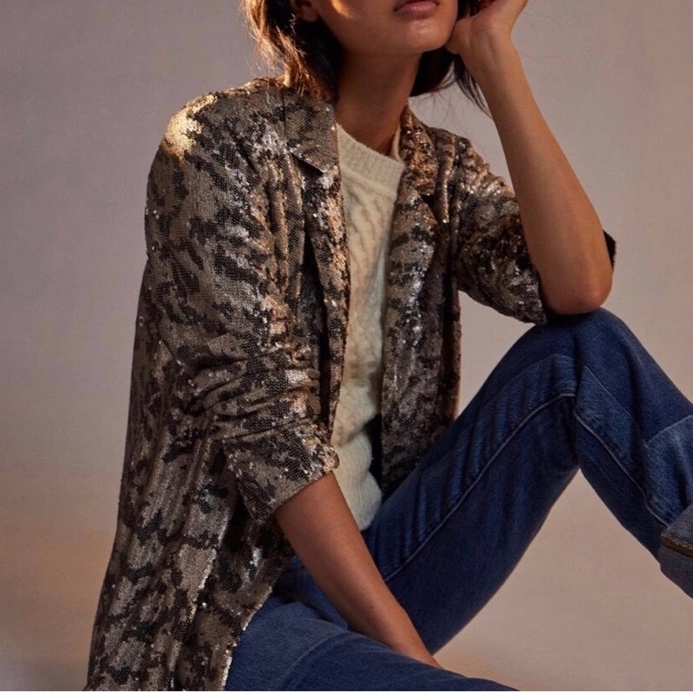 Anthropologie sequin jacket